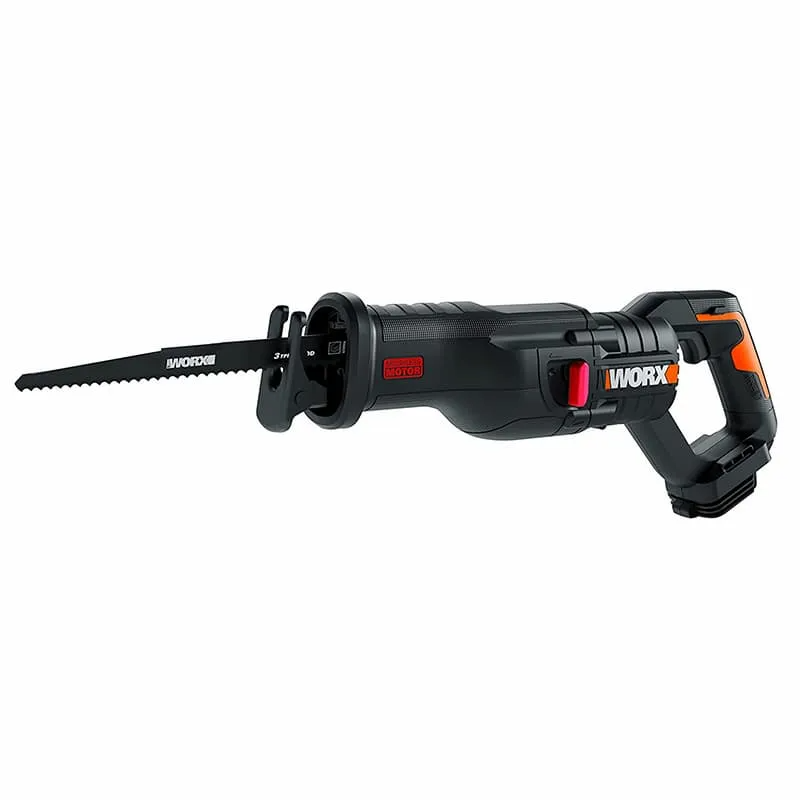 Сабельная пила WORX WX516 20V бесщеточная аккумуляторная, с АКБ на 4 А*ч и ЗУ